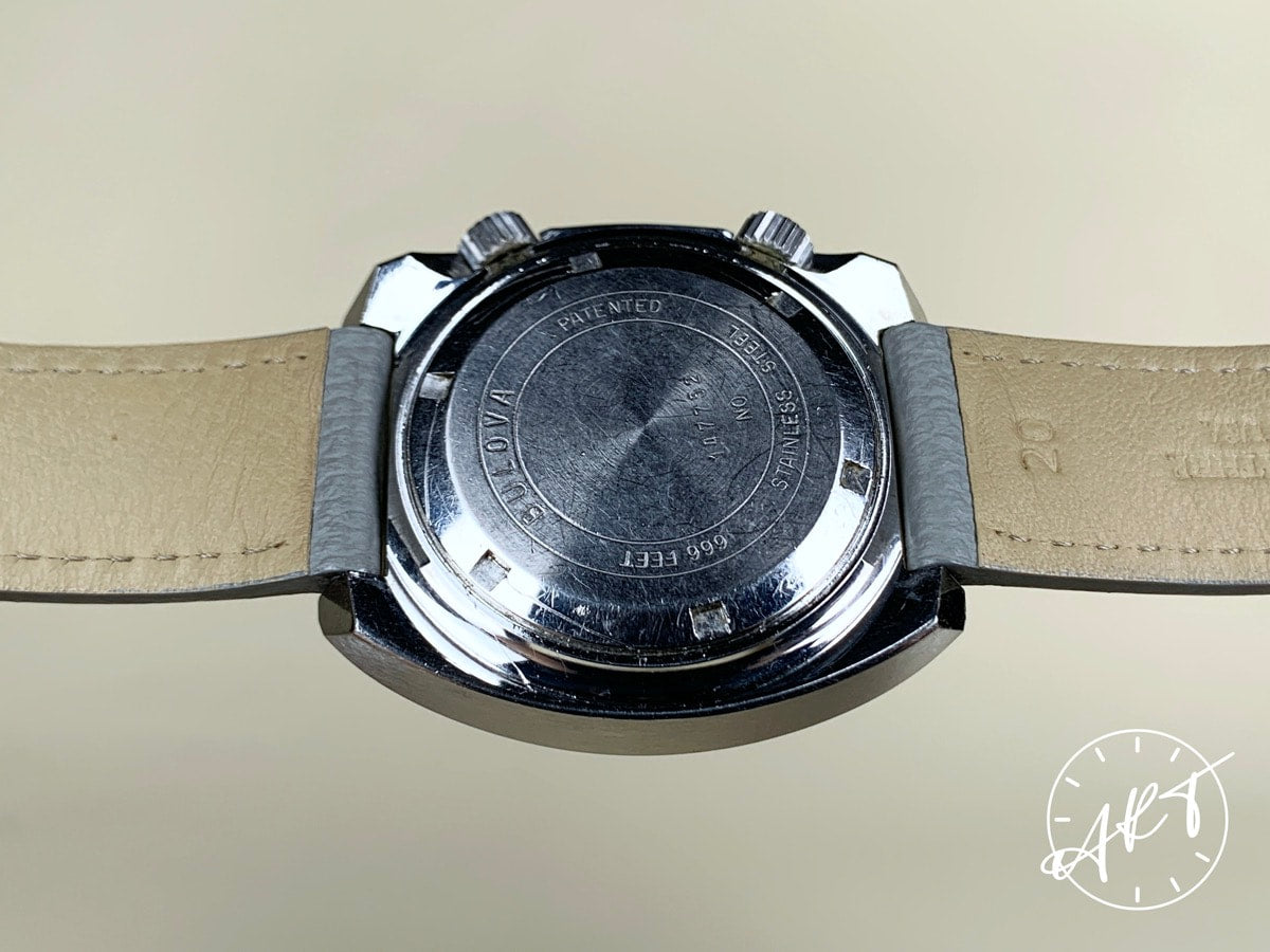 Vintage 1970s Accutron Deep Sea 666 Feet Multicolor Dial SS Tuning Fork Watch