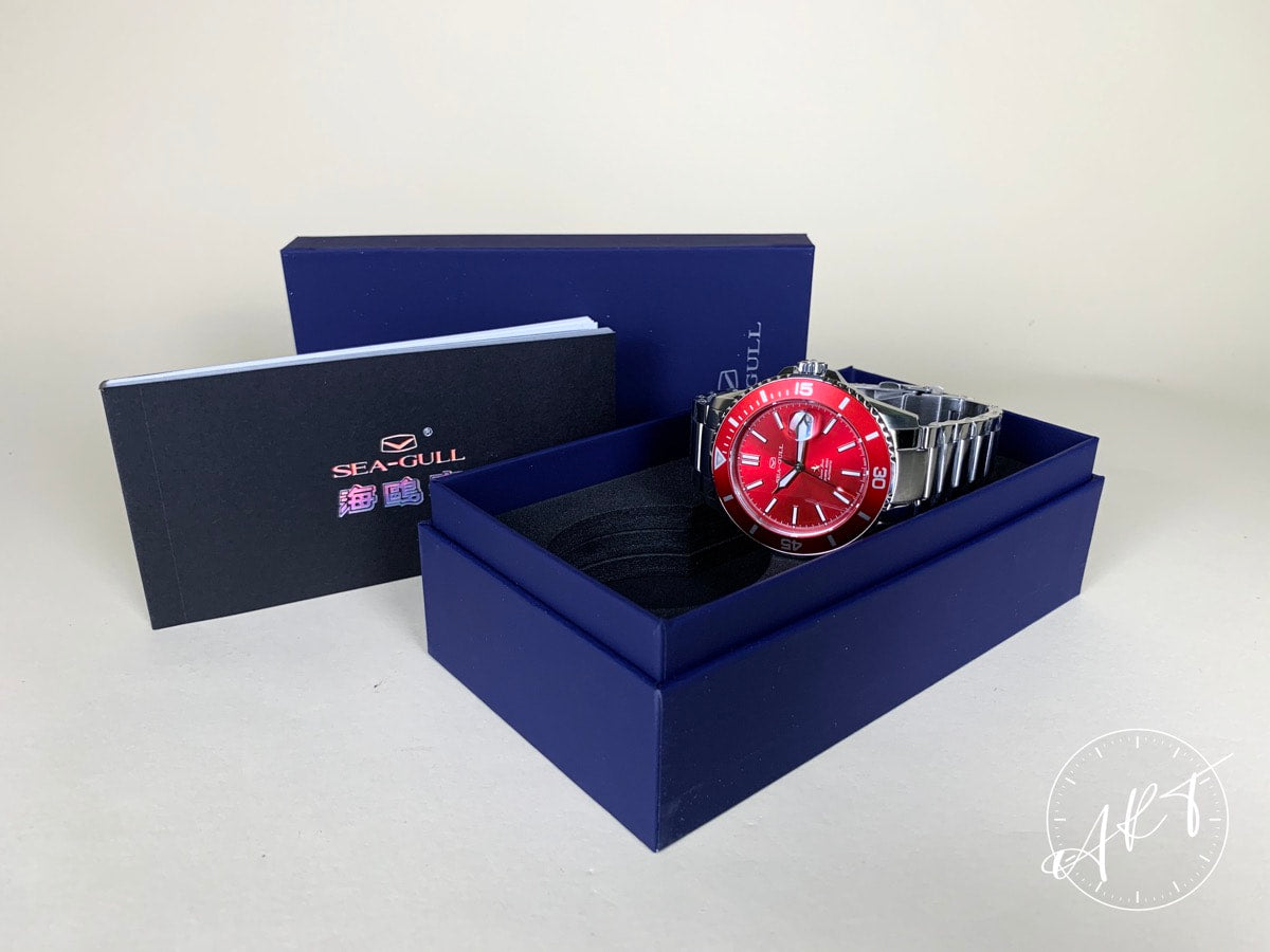 NEW Seagull Ocean Star Red Dial “China Red” SS SE Diver Watch 816.92.6113 BP
