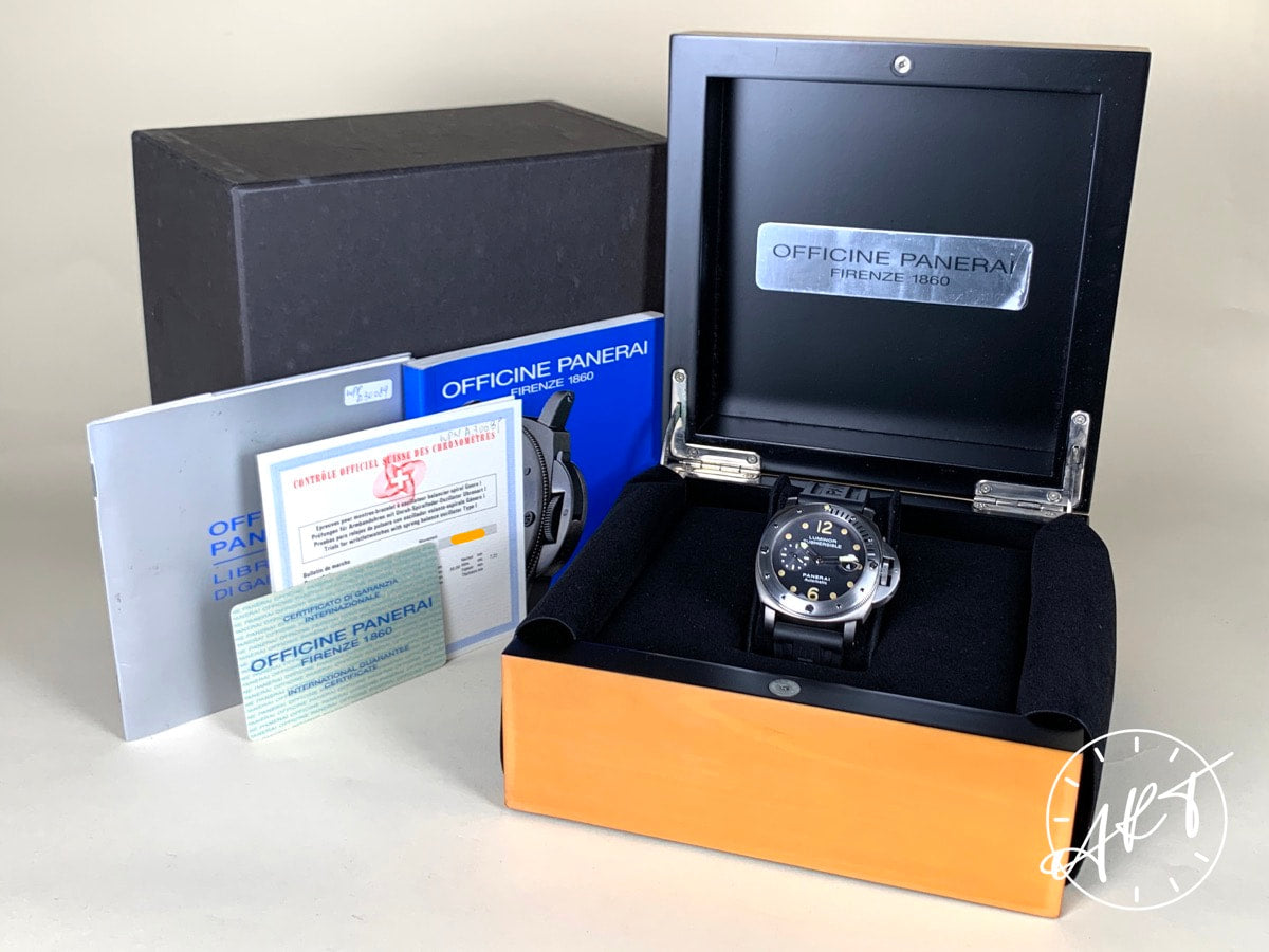 Panerai PAM 106 Luminor Submersible Anthracite Dial Titanium Watch PAM00106 BP