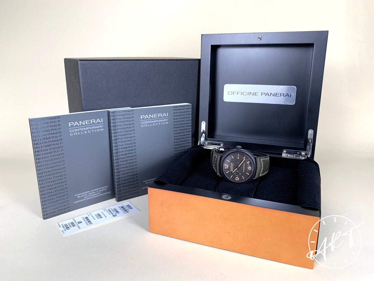 Panerai PAM 505 Radiomir Black Seal Logo 3 Days Composite Watch PAM00505 BP