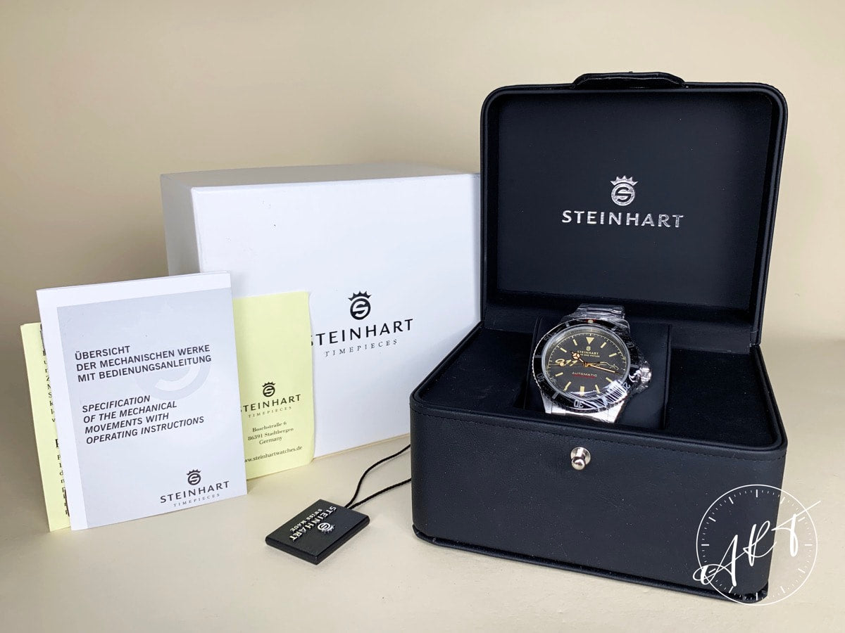 NEW Steinhart Ocean One Porsche 911 Dark Gray Dial SS Auto SE Diver Watch w/ B&P