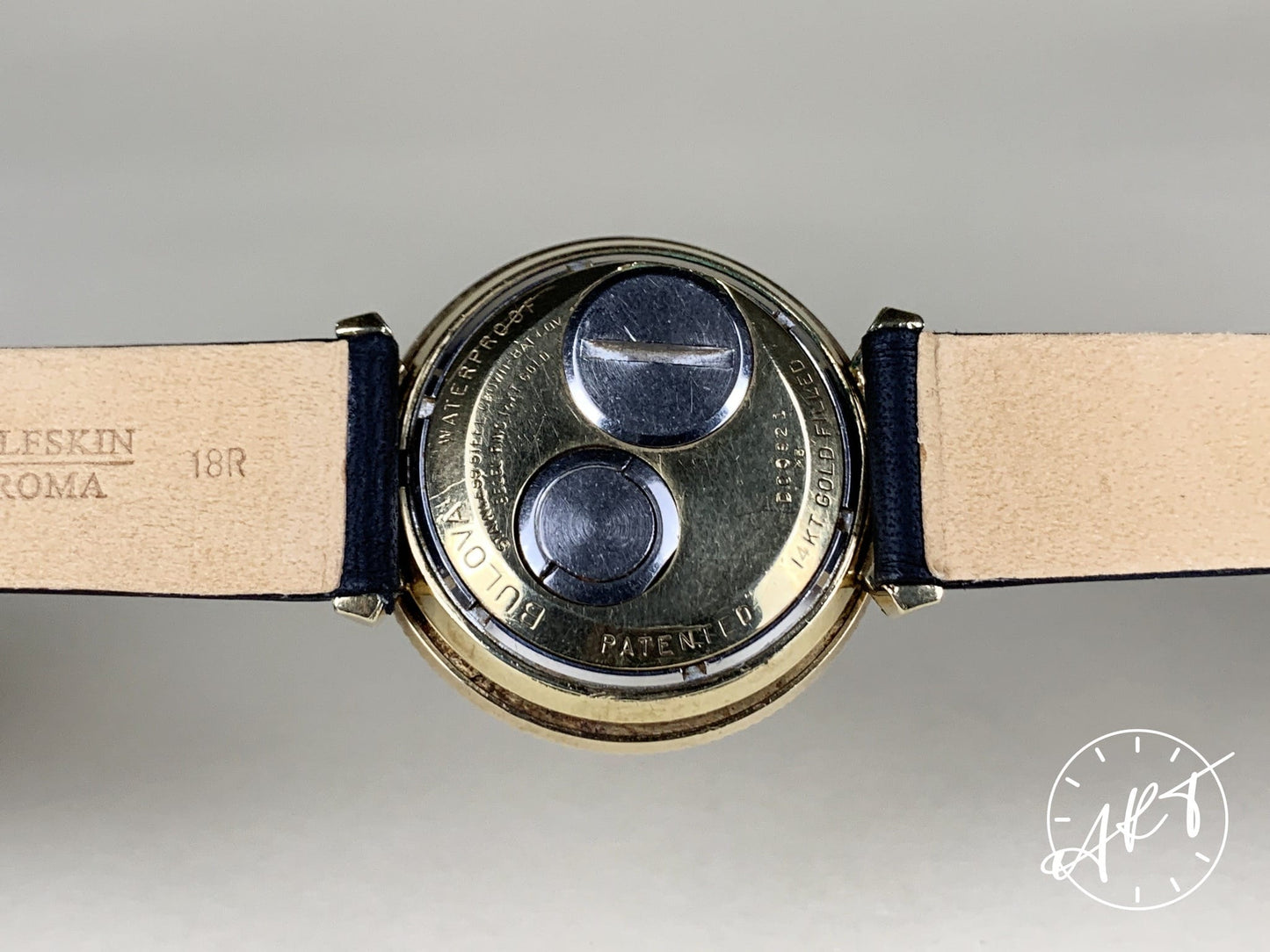 1965 Accutron Astronaut GORGEOUS PATINA 14K Gold Filled Tuning Fork Watch