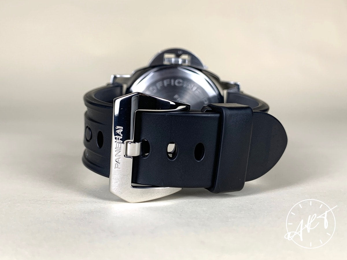 Panerai PAM 005 Luminor Marina Logo Black Dial SS Manual Diver Watch PAM00005 BP