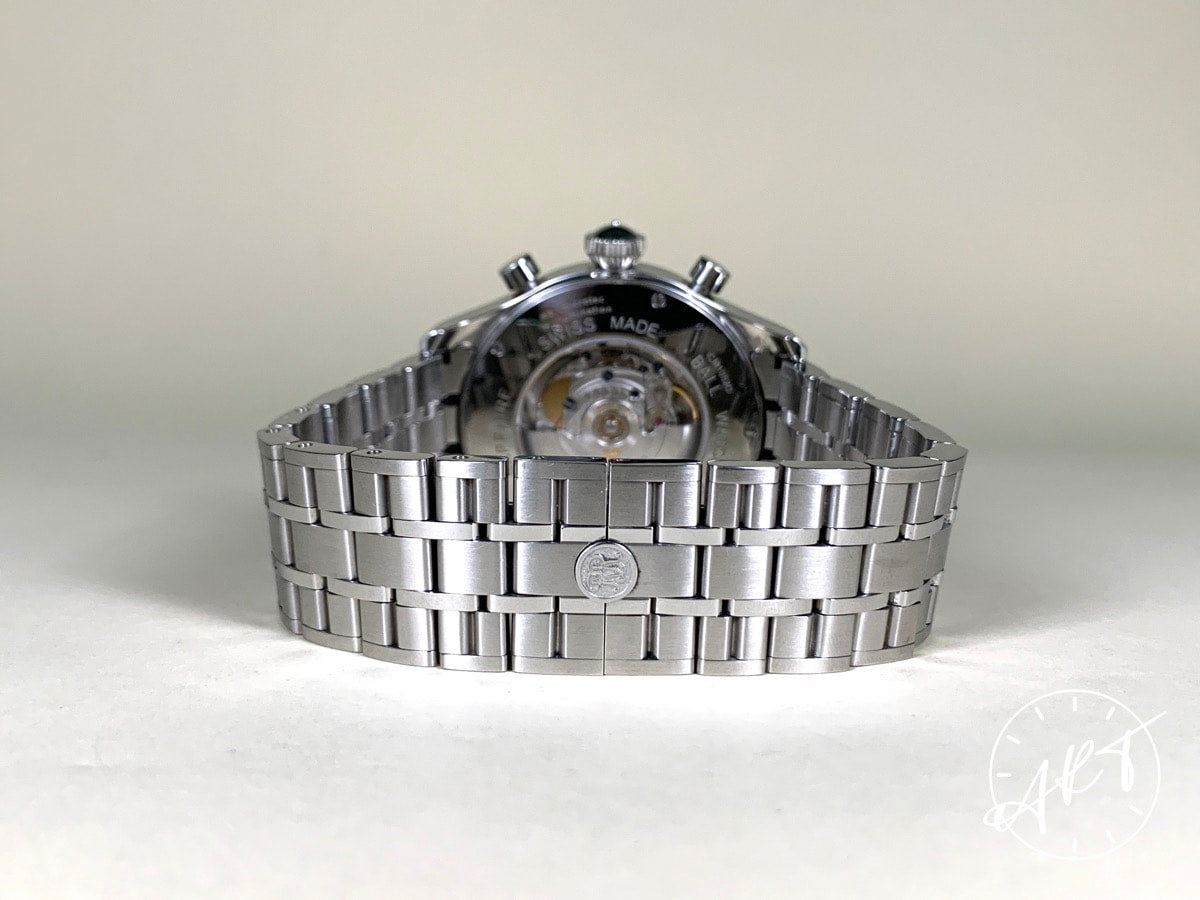 Ball Trainmaster Cannonball Chrono Reverse Panda Dial SS Auto Watch CM1052D BP