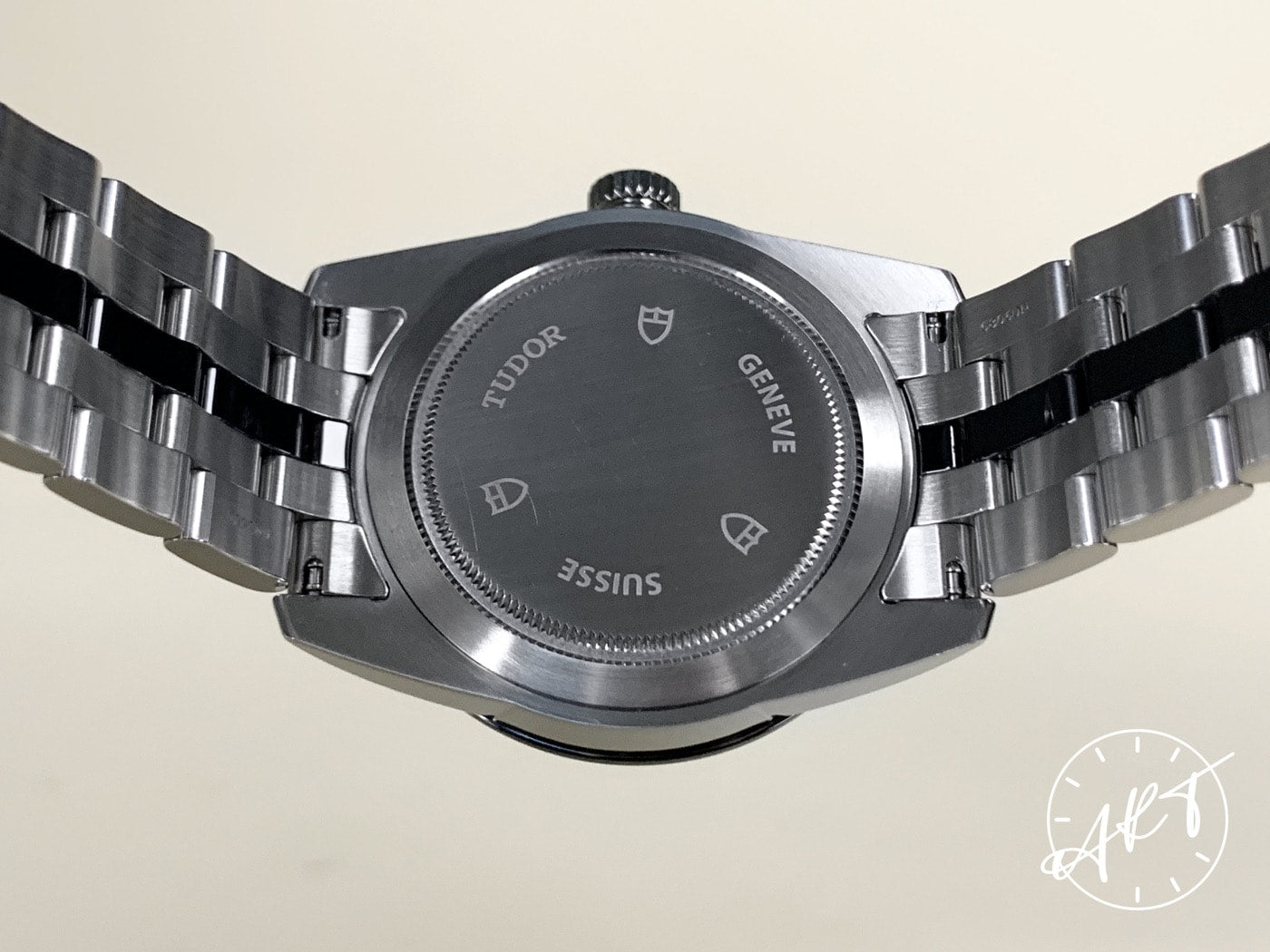 Tudor Glamour Day-Date Black Dial Stainless Steel Auto Watch 56010N in FULL SET