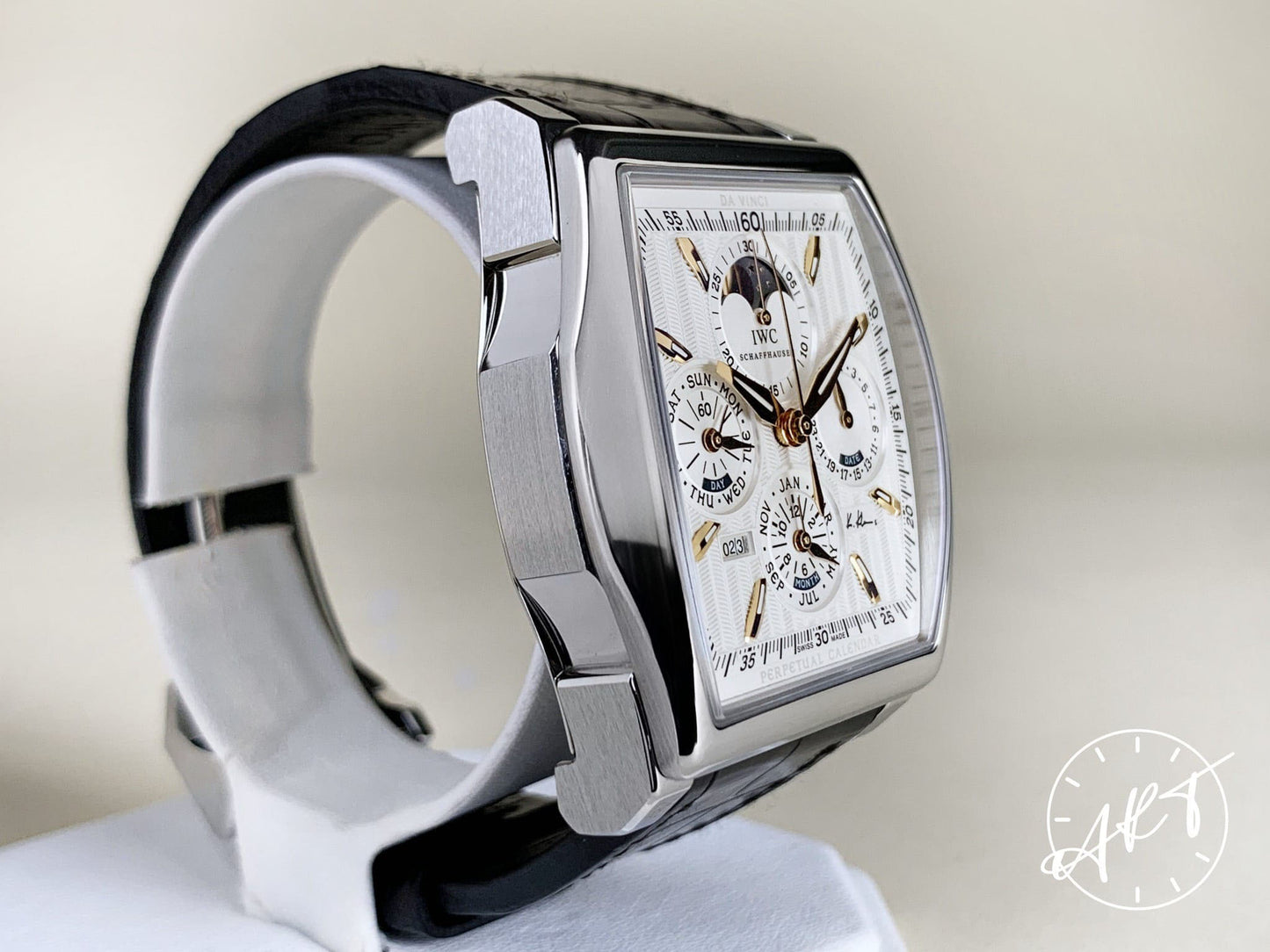 IWC Da Vinci Perpetual Calendar Chrono Silver Dial Kurt Klaus Ltd Watch w/Box