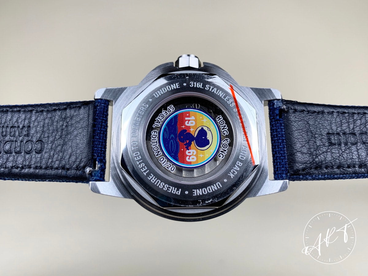 NEW Undone x Peanuts Snoopy NASA Moon Blue Dial SS Auto 20 Pcs Ltd Watch w/ B&P