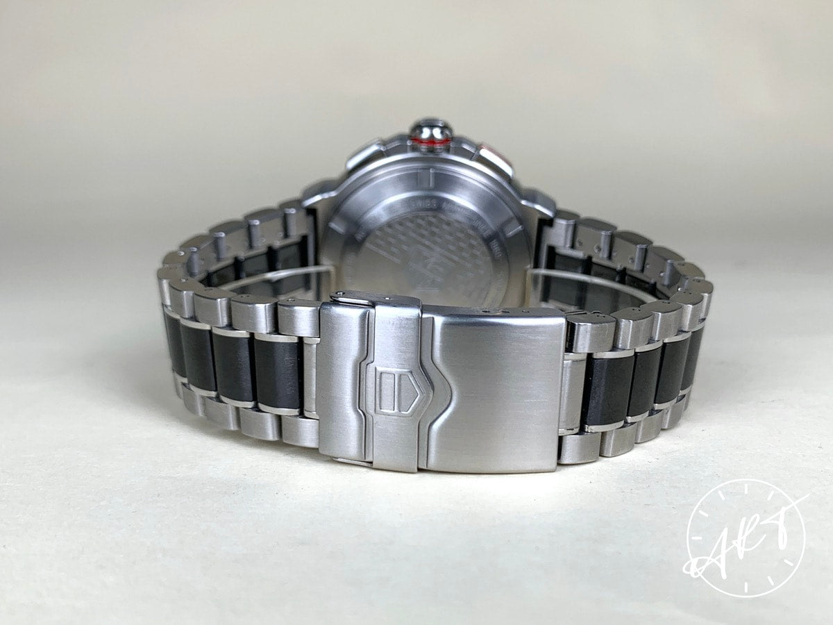 TAG Heuer Formula 1 Cal 16 Chronograph Gray Dial SS Auto Watch w/ B&P