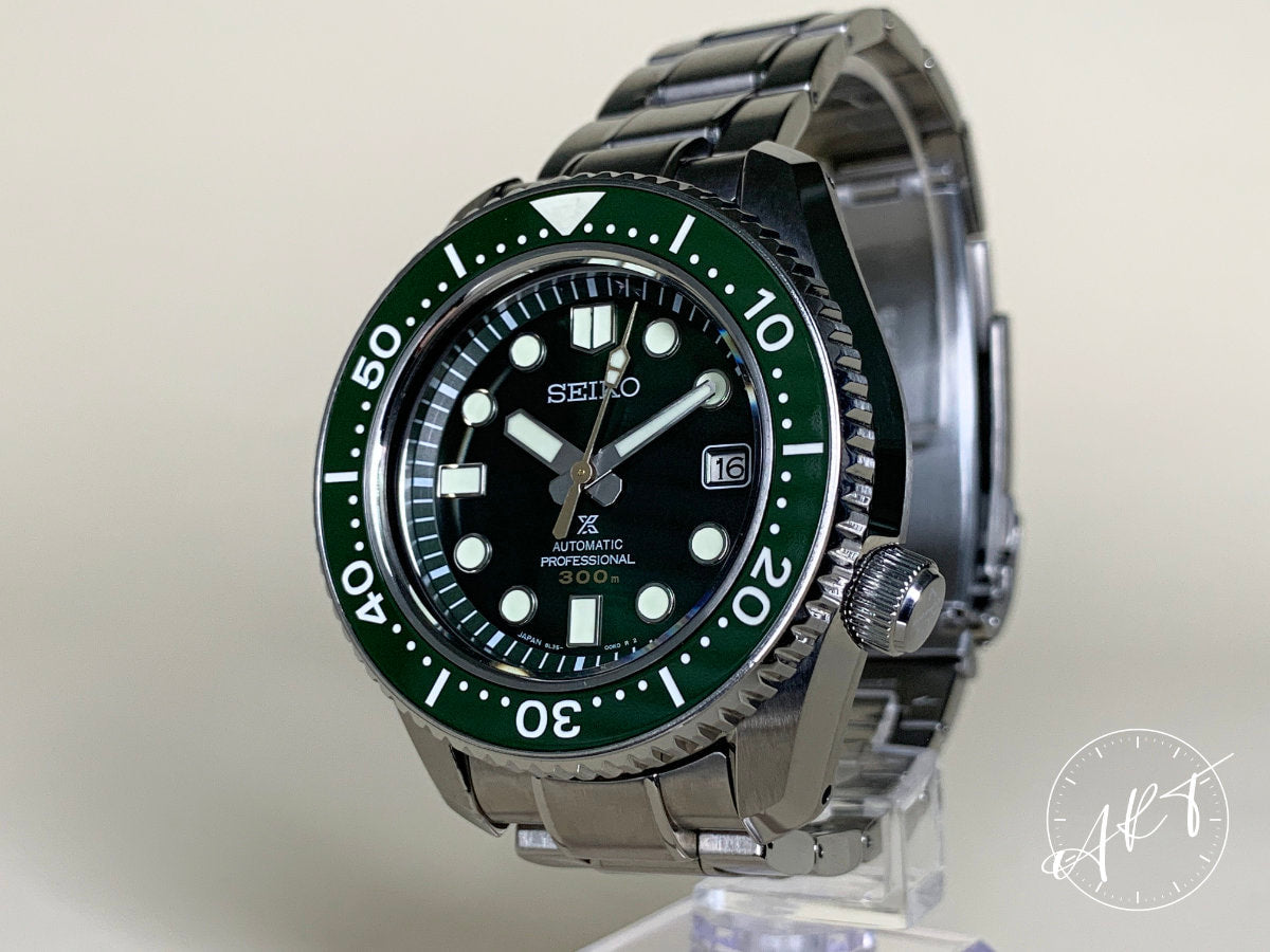Seiko Marinemaster 300M Green Dial SS Deep Forest Ltd Diver Watch SLA019J BP
