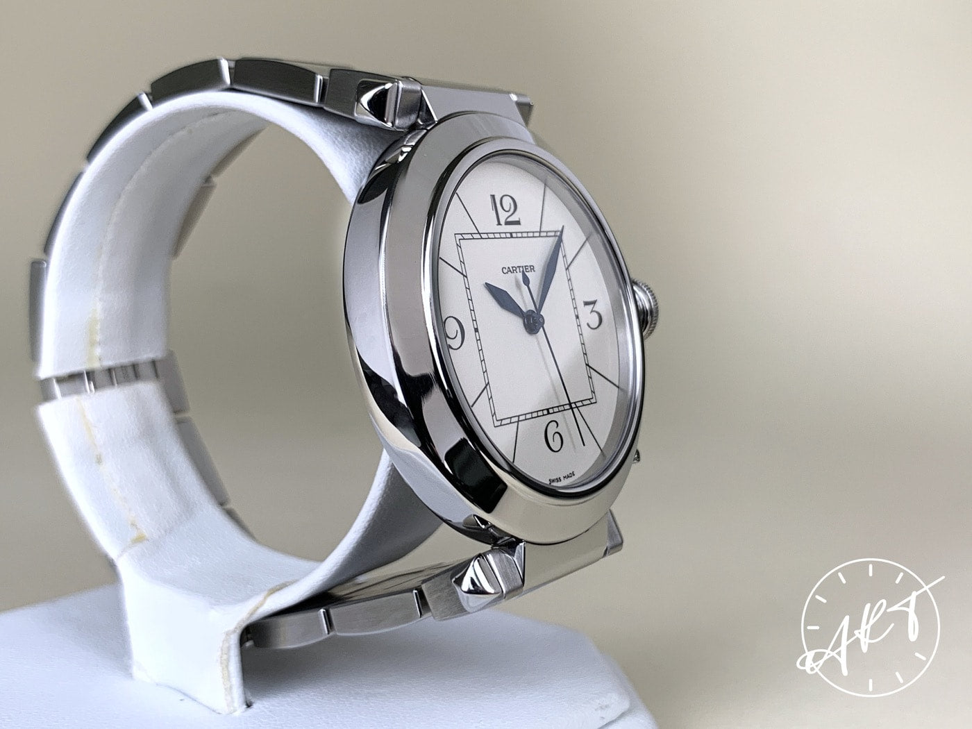 Cartier Pasha Silver Dial Stainless Steel Automatic Watch W31072M7 in FULL SET