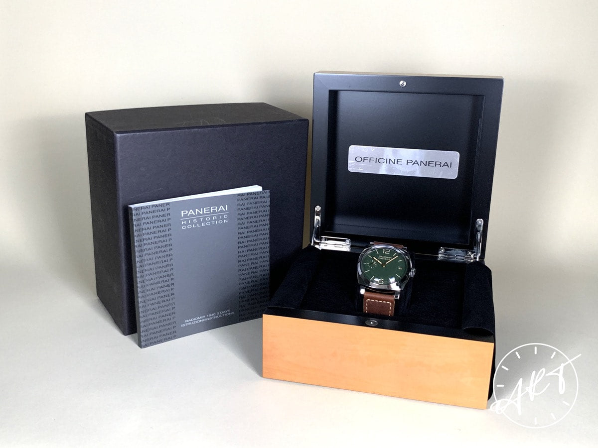 Panerai PAM 736 Radiomir 1940 Green Dial BOUTIQUE Edition Watch PAM00736 w/Box