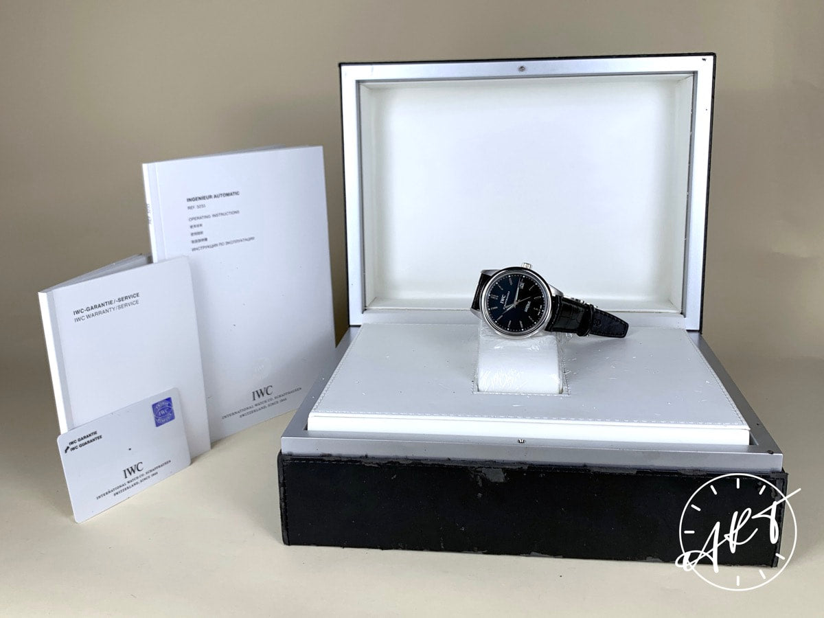 IWC Vintage Collection Ingenieur Black Dial SS Auto Watch IW323301 w/ B&P