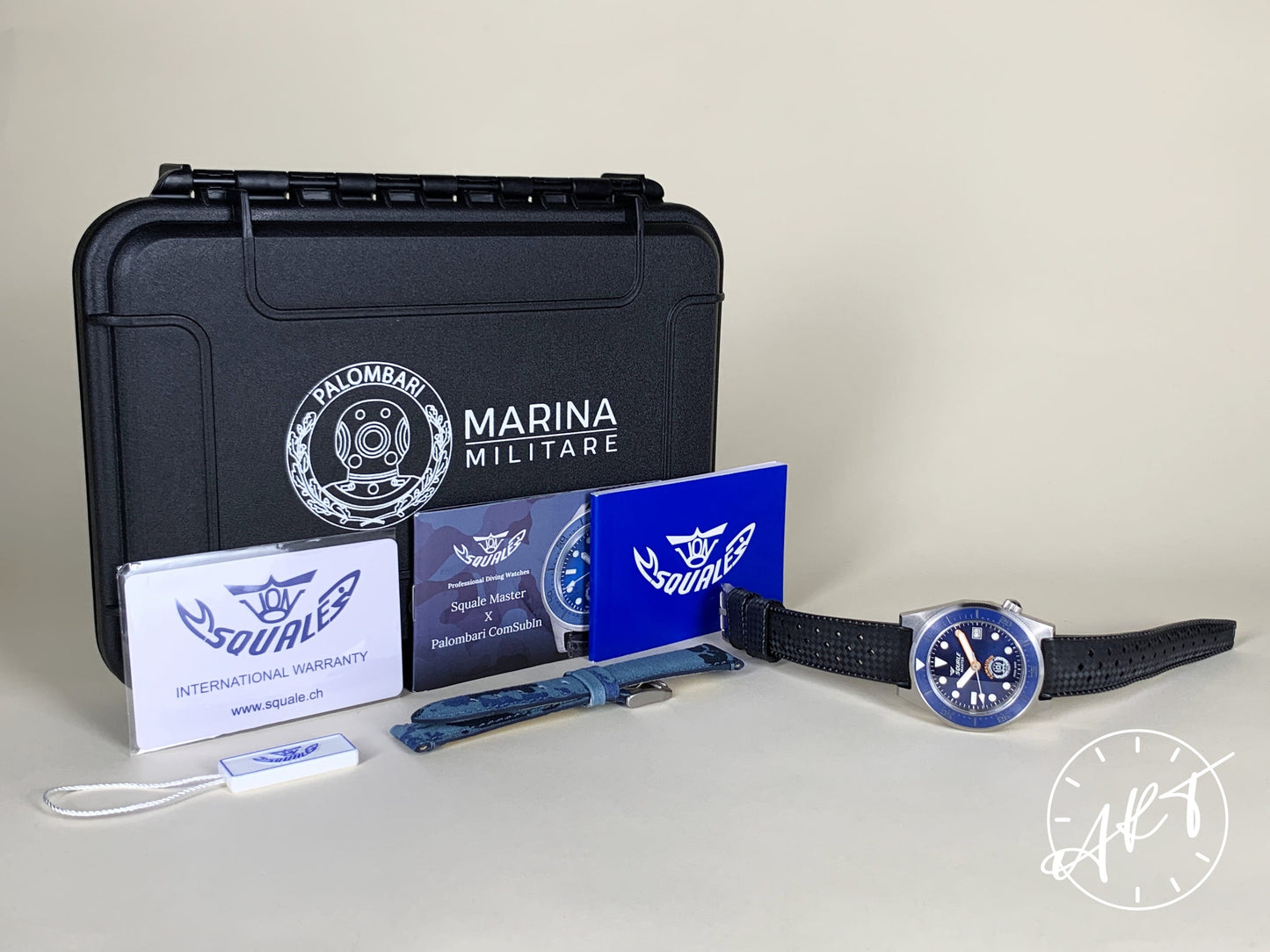 NEW Squale Blue Dial Master x Palombari Comsubin Italian Navy Diver Watch BP