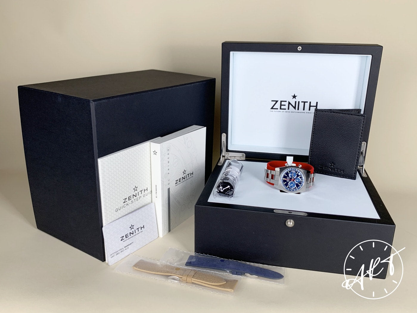 Zenith Chronomaster Blue Dial “The Cover Girl” SS 100 Pcs Ltd Watch A3818 BP