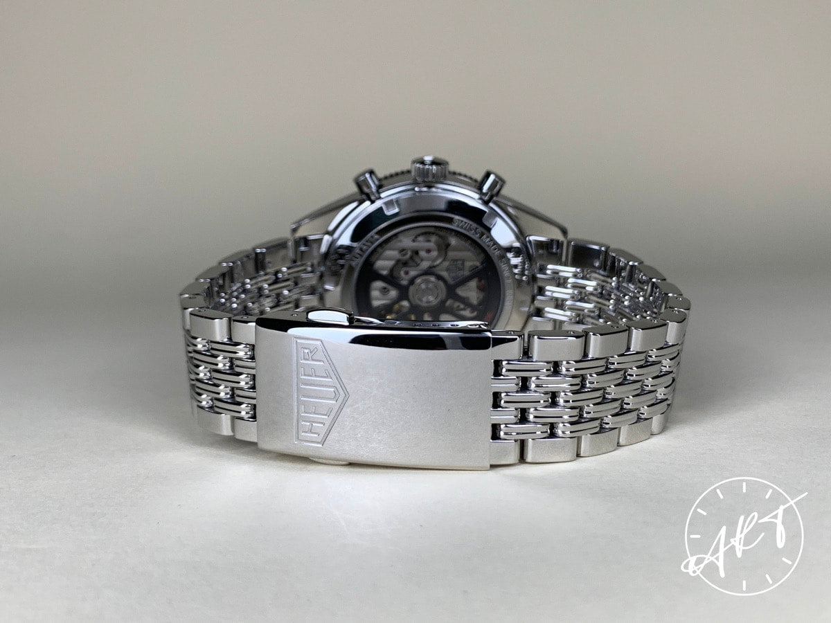 TAG Heuer Autavia Heuer 02 Chronograph Inverted Panda Dial SS Auto Watch