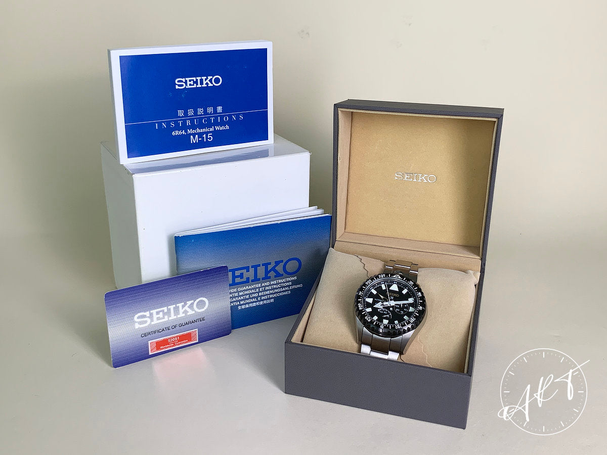 Seiko Prospex Landmaster Black Dial Titanium 25th Anniv Diver Watch SBEJ003 BP