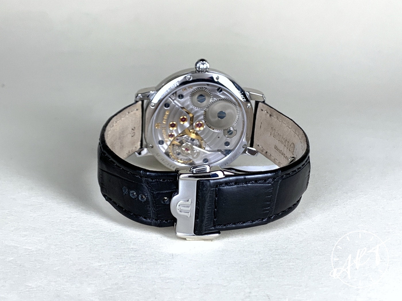 Maurice Lacroix Masterpiece Retrograde Retrograde Black Dial SS Watch MP7068 BP
