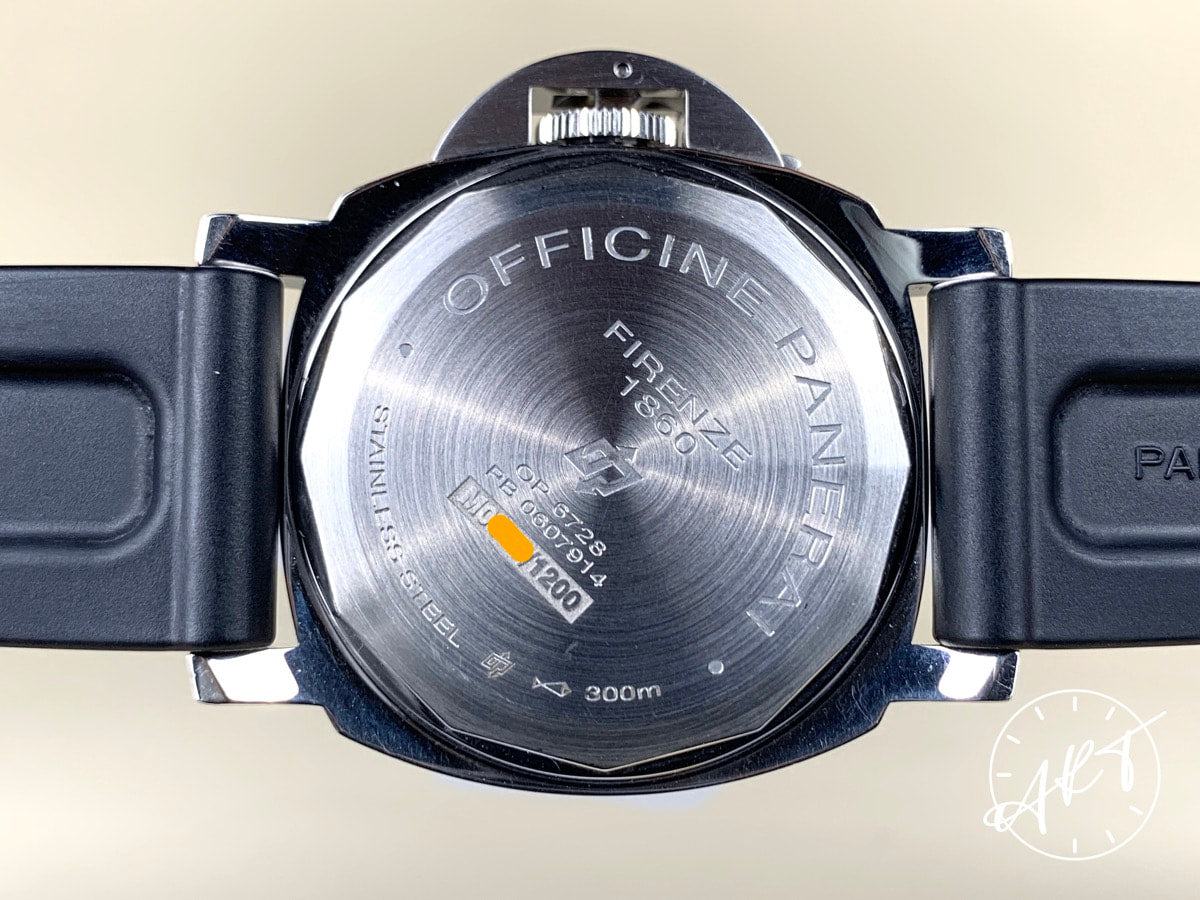 Panerai PAM 005 Luminor Marina Logo Black Dial SS Manual Diver Watch PAM00005 BP