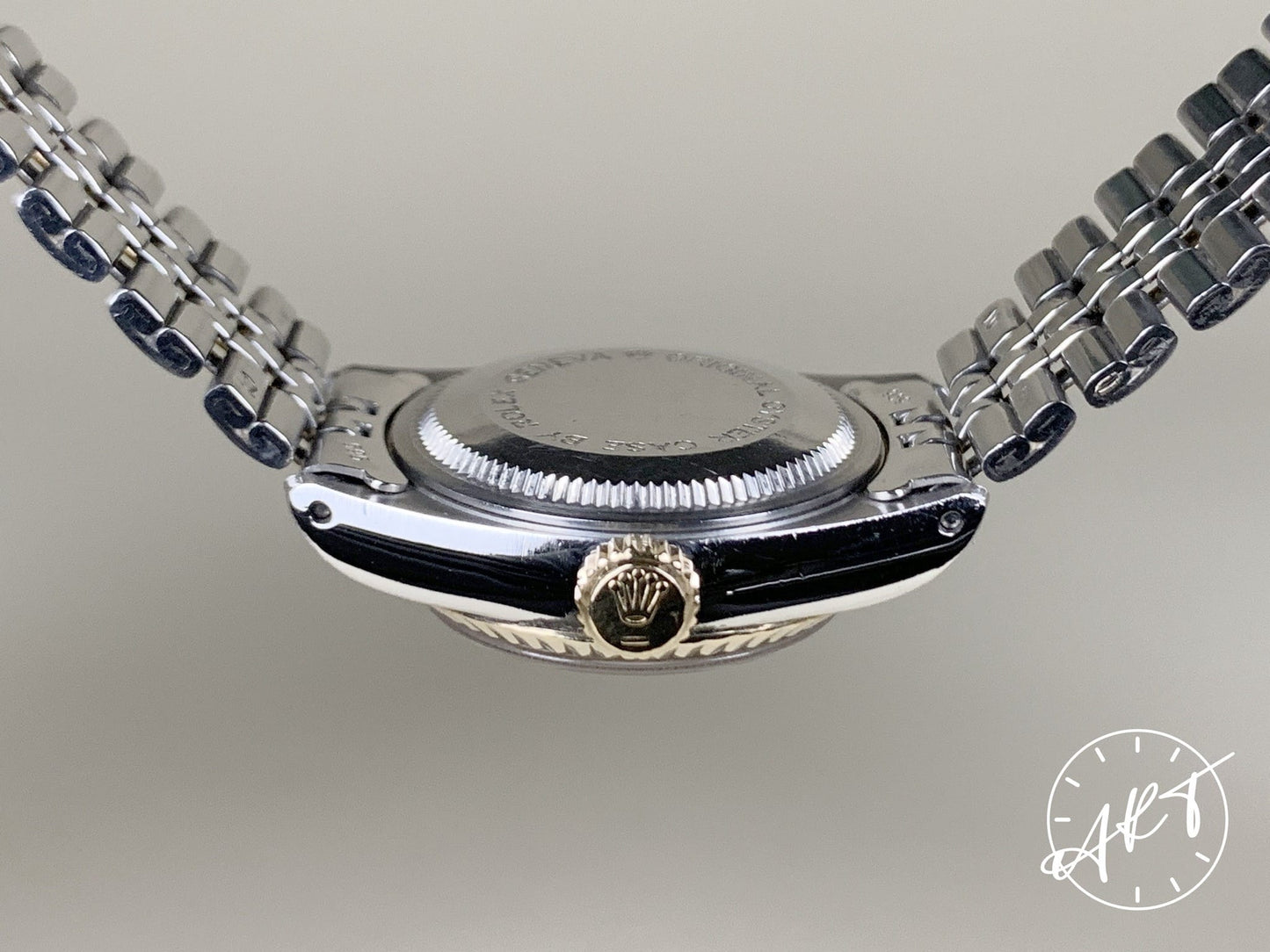 Tudor Princess OysterDate White Roman Dial 18K Gold & SS Ladies Watch 92413N