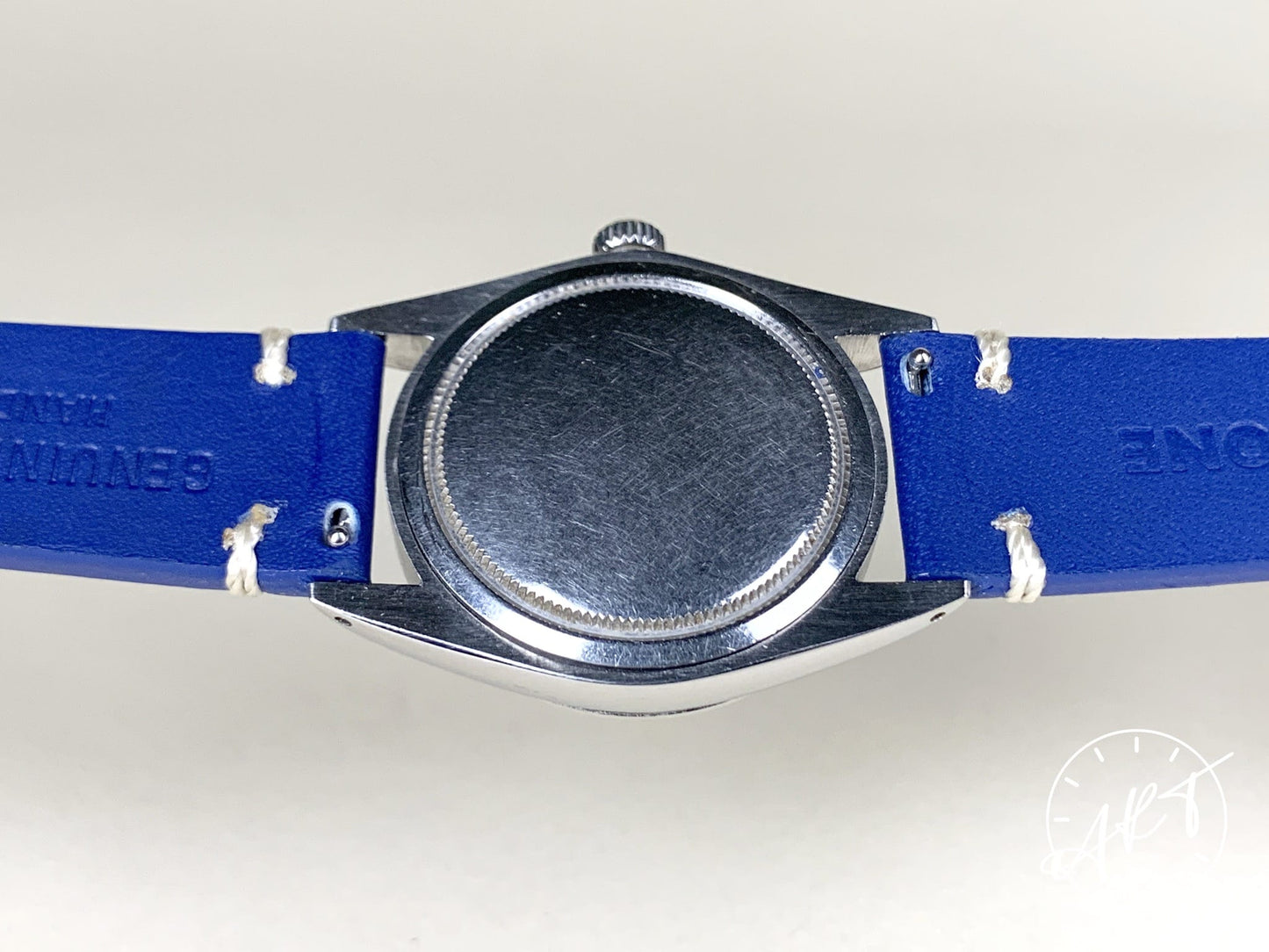 Vintage 1978 Rolex OysterDate Precision Blue Dial SS Manual Watch 6694