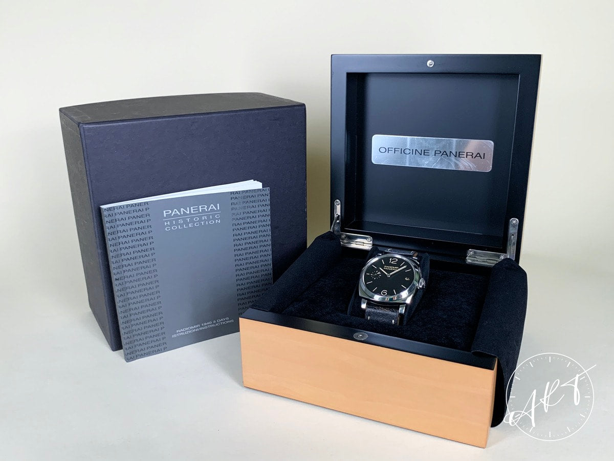 Panerai PAM 514 Radiomir 1940 3 Days Black Dial SS Manual Watch PAM00514 w/ Box
