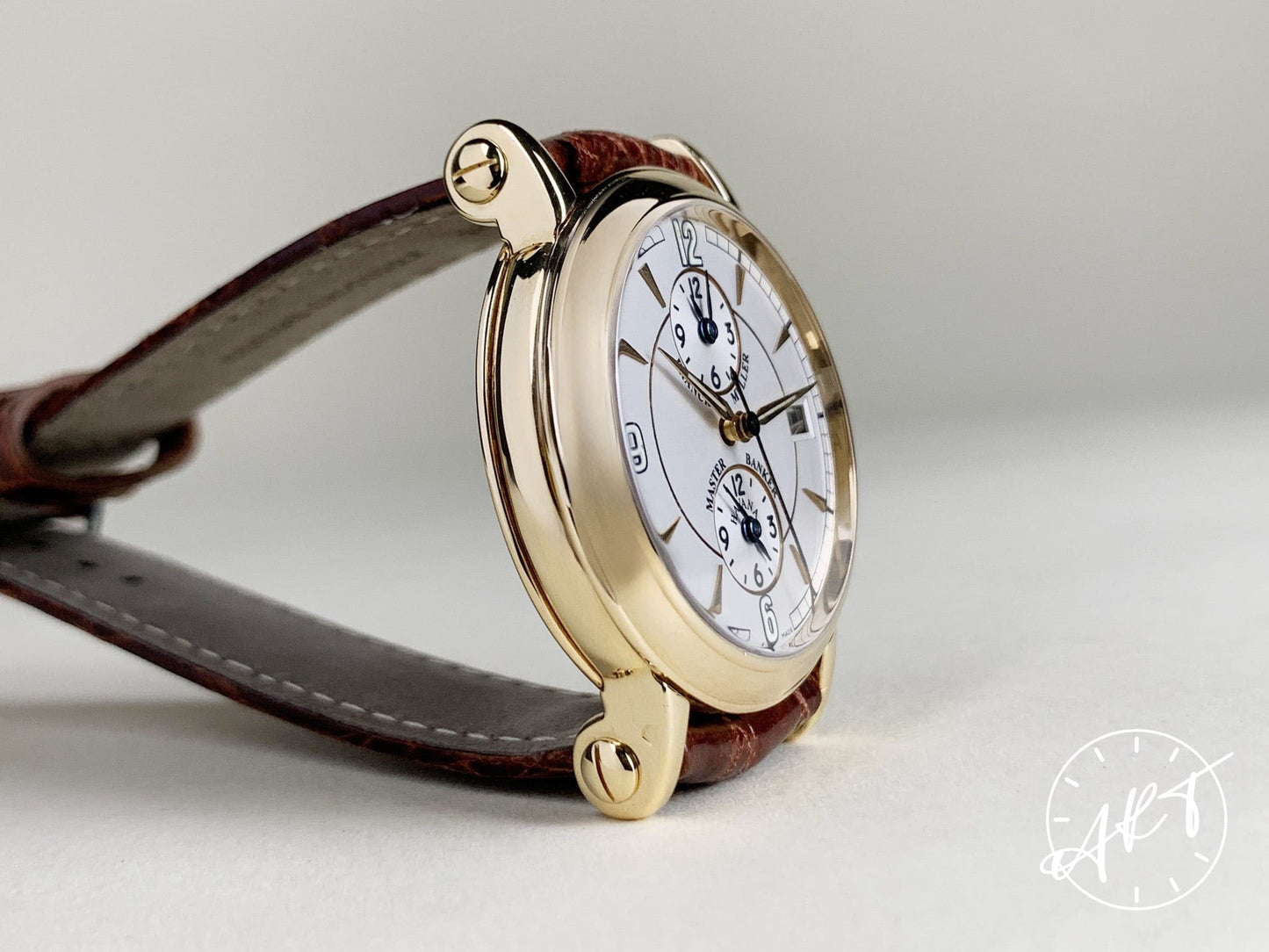 Franck Muller Round Master Banker 18K Gold Watch 3802 MB *RARE EARLY PRODUCTION*