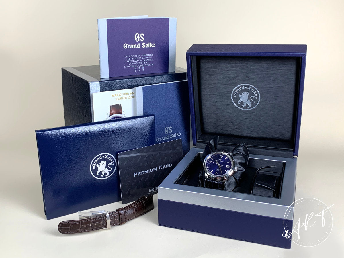 NEW Grand Seiko Heritage Blue Dial Wako 70th Memorial Anniv Ltd Watch SBGH259 BP