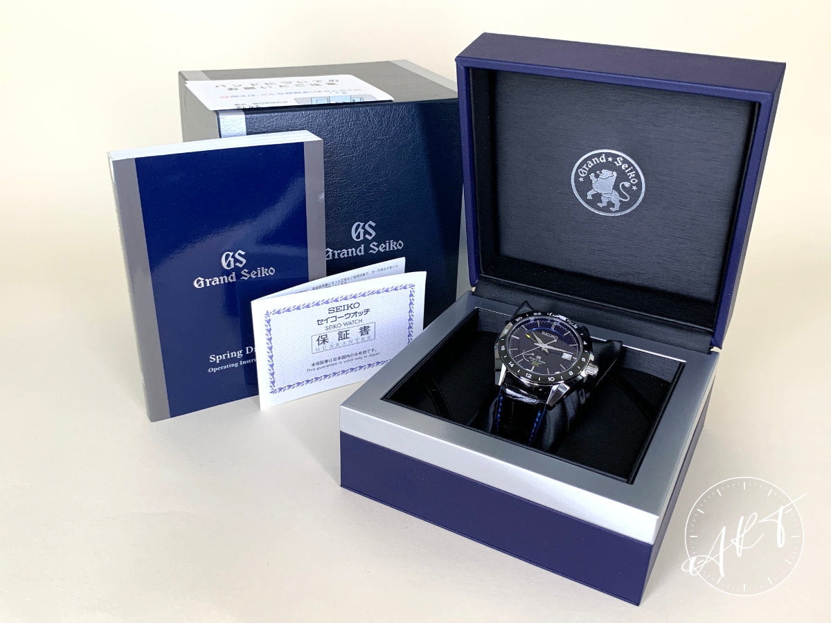Grand Seiko Sport GMT Blue Dial Ceramic & Titanium Spring Drive Ltd Watch SBGE039 BP