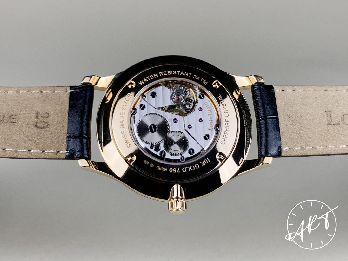 Louis Erard 1931 Black Dial 18K Rose Gold Manual Wind Watch 32217OR32