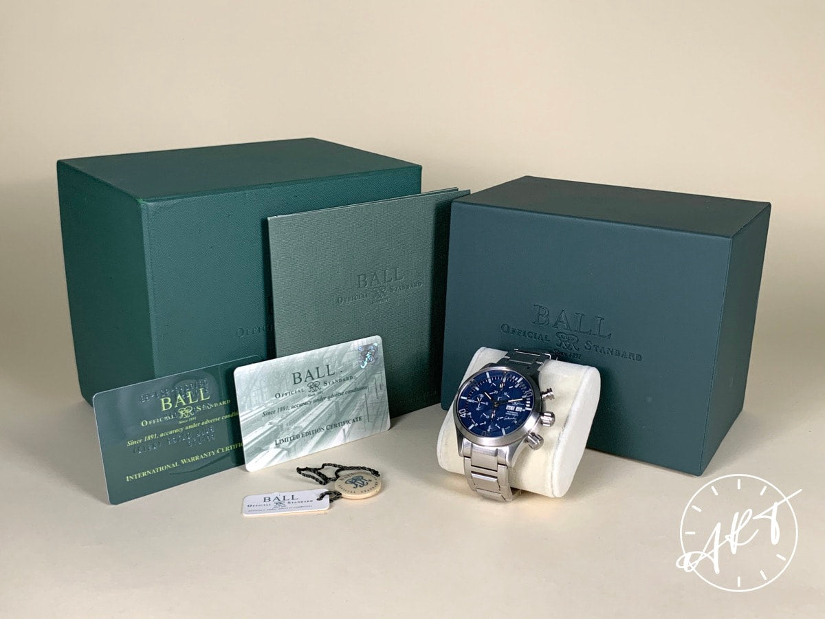 Ball Engineer Master II Freefall Blue Dial SS Auto Ltd Diver Watch DC1028C w/ BP