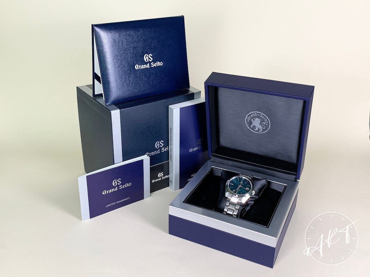 Grand Seiko Heritage Hi-Beat GMT Green Dial “Peacock” SS Ltd Watch SBGJ227 BP