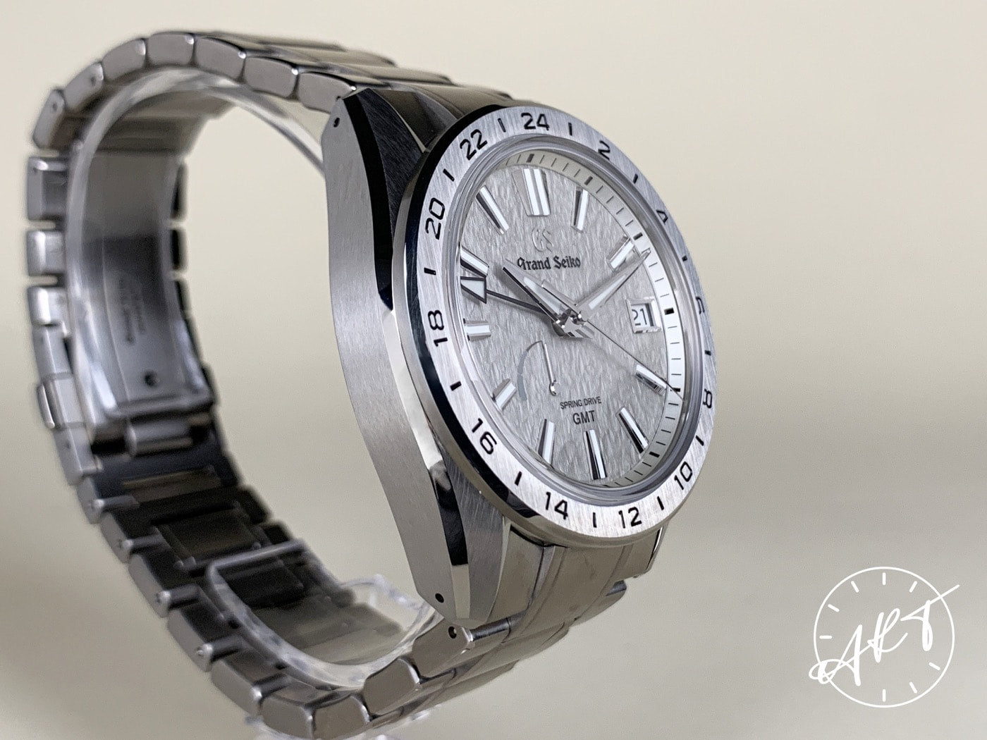 Grand Seiko Evolution 9 GMT “Mistflake” Titanium Spring Drive Watch SBGE285 BP