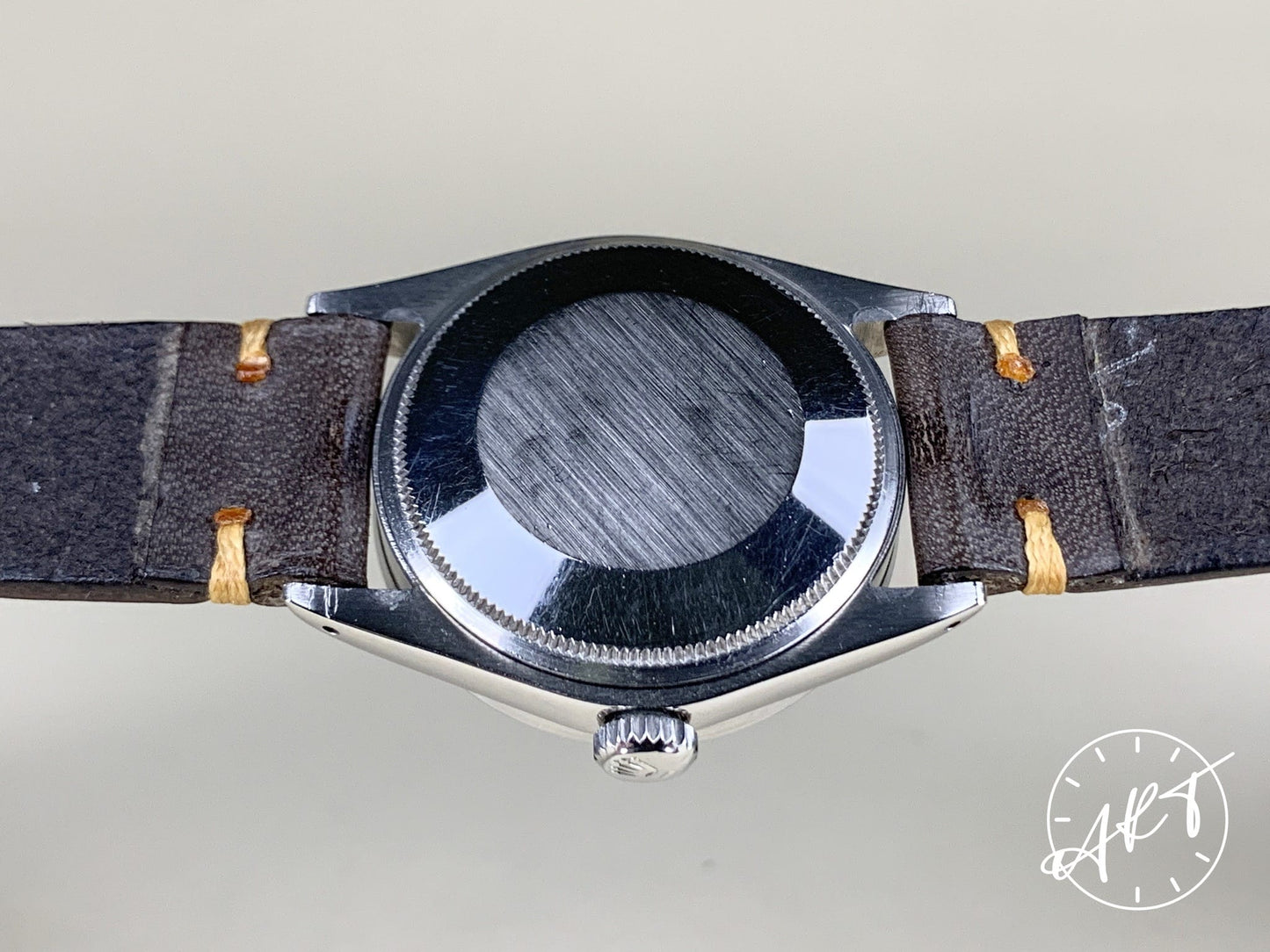 Vintage 1970 Rolex Oyster Perpetual Date Purple Tropical Dial SS Watch 1501