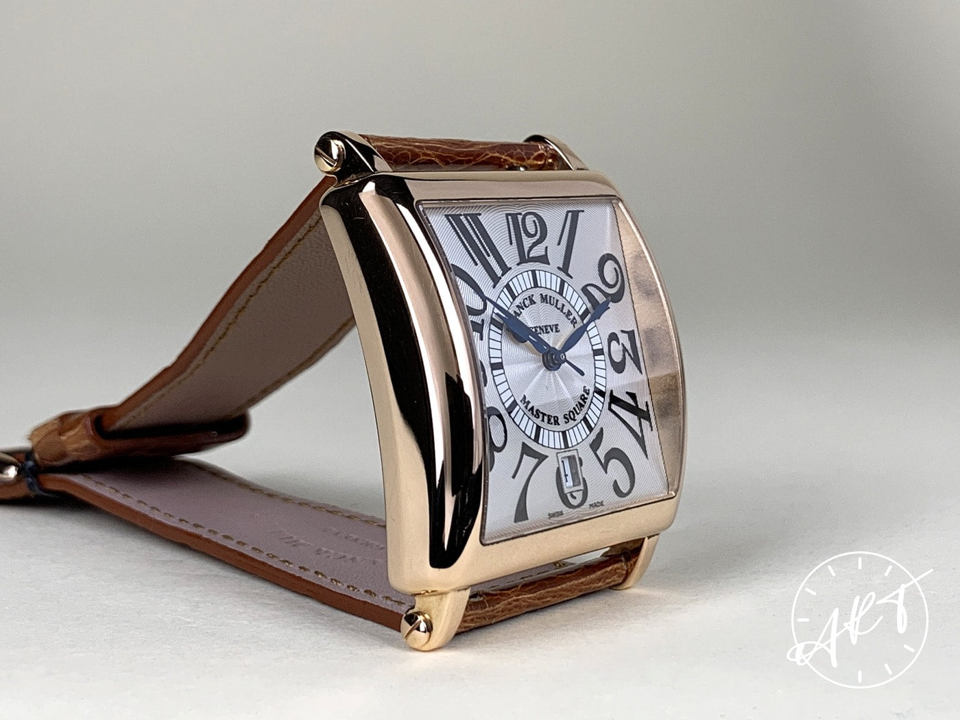 Franck Muller Master Square Silver Dial RG 18K RG Auto Watch w/ B&P