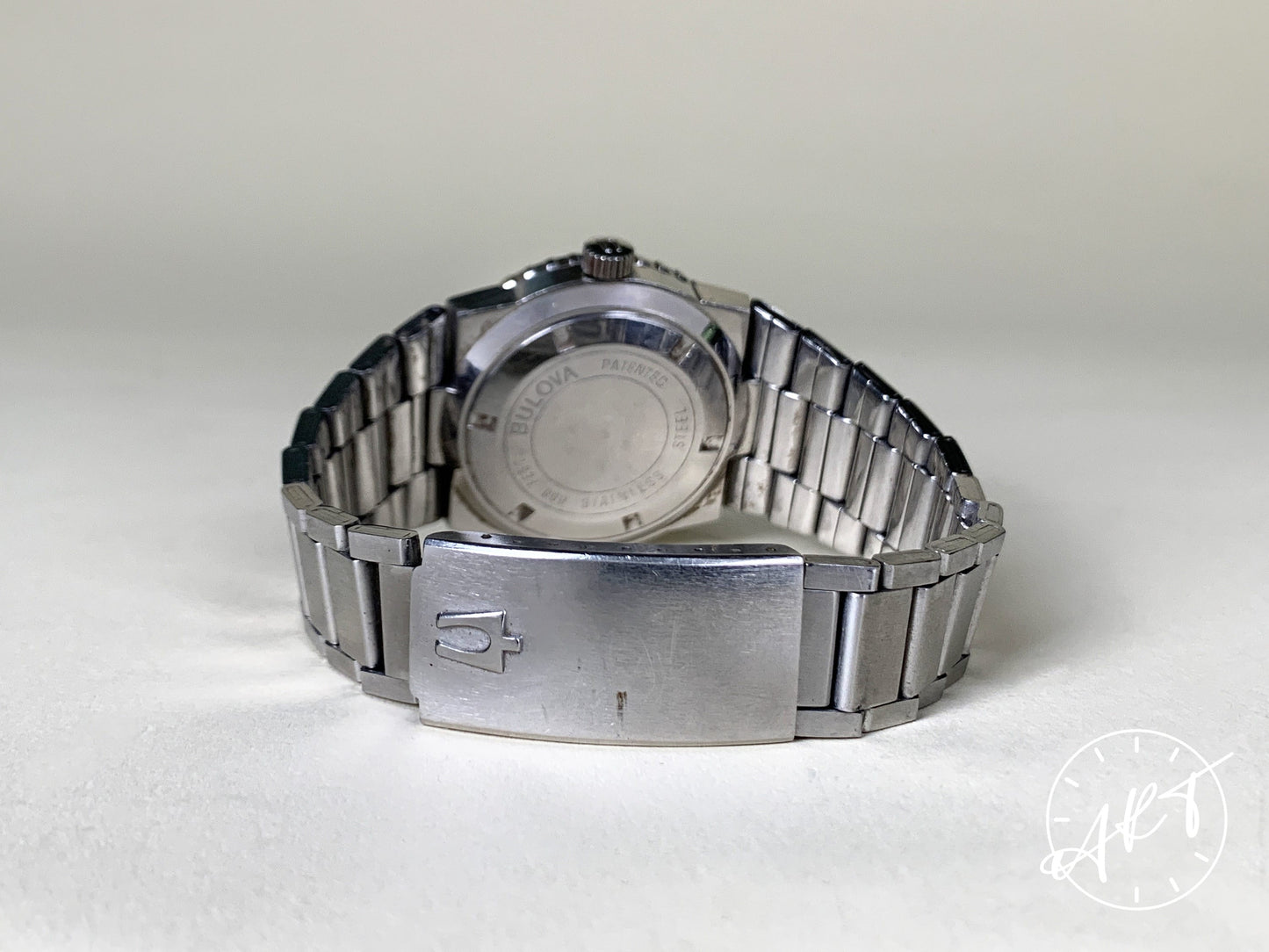 1970s Accutron Snorkel Blue/White Bezel Black Dial Tuning Fork Euro Edition Watch