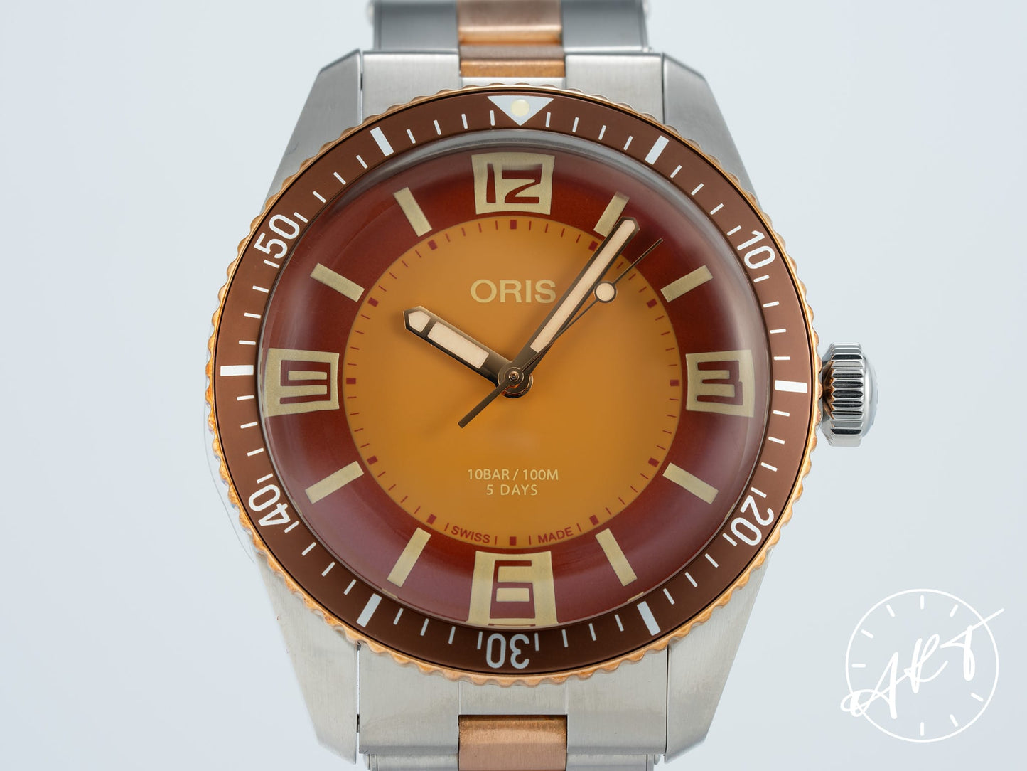 NEW Oris Divers Sixty-Five 5 Days Brown Dial “Collective C.04” Two-Tone Bronze & SS 250 Pcs Ltd Watch BP