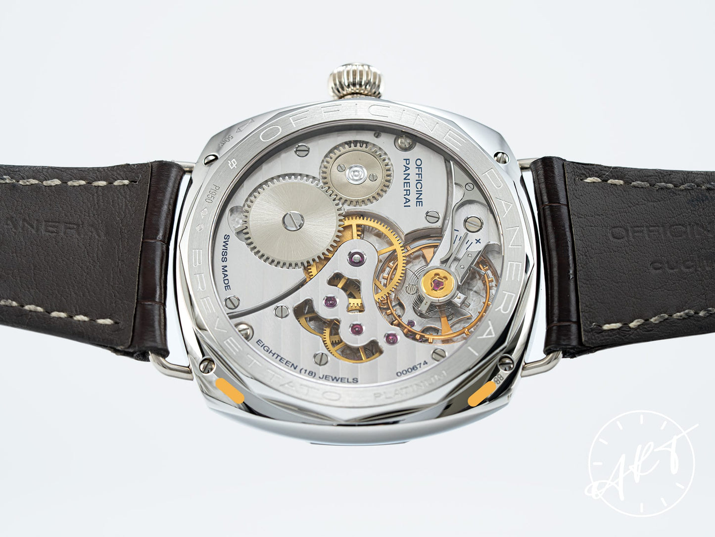 NEW Panerai PAM 521 Radiomir Platino Brown Dial Platinum 100 Pcs Ltd Watch PAM00521 BP