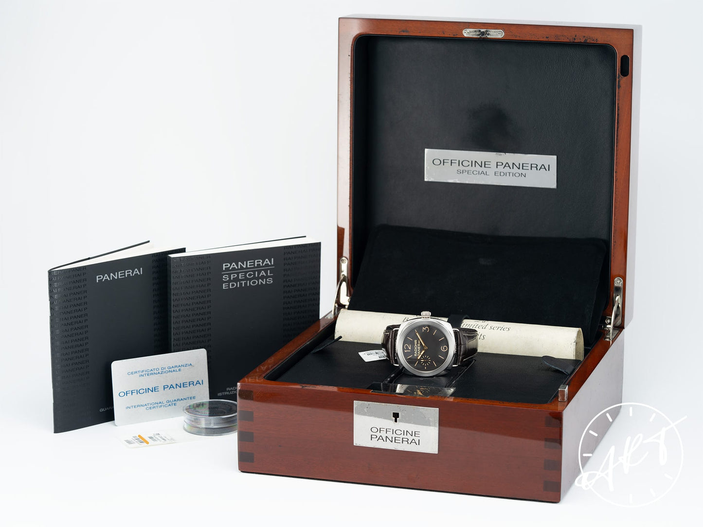 NEW Panerai PAM 521 Radiomir Platino Brown Dial Platinum 100 Pcs Ltd Watch PAM00521 BP