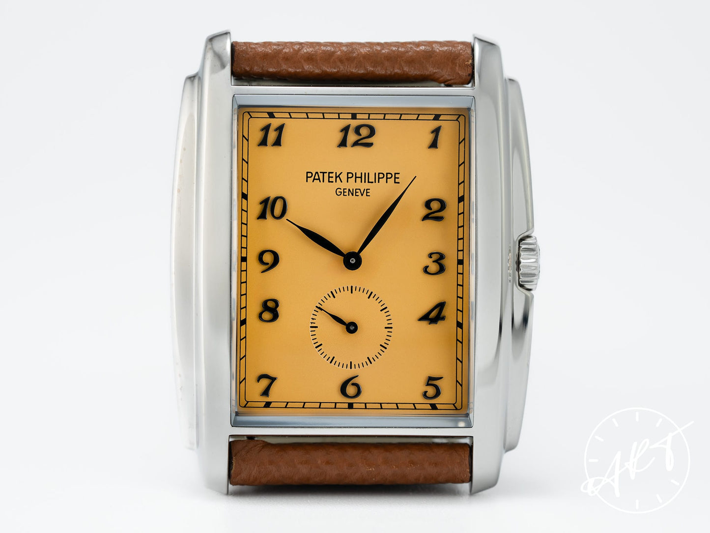 Patek Philippe Gondolo Salmon Dial 18K White Gold Manual Watch 5124G-001 w/ B&P