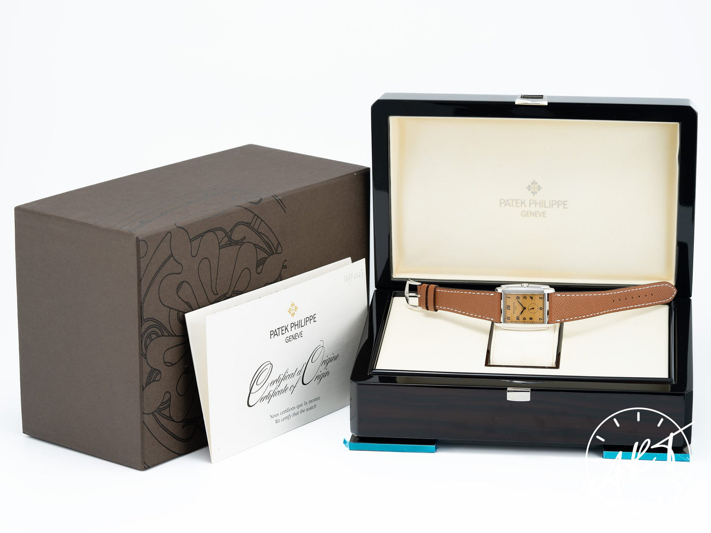 Patek Philippe Gondolo Salmon Dial 18K White Gold Manual Watch 5124G-001 w/ B&P