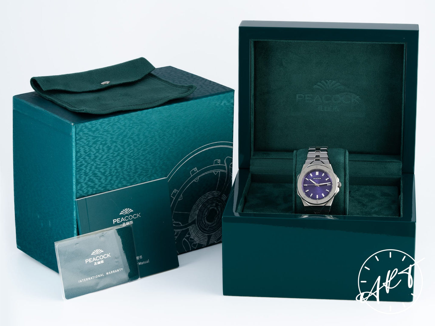NEW Peacock Plumage Gaze Purple Guilloche Purple Guilloche Dial Stainless Steel Automatic 199 Pcs Limited Edition Watch PFG0501.03