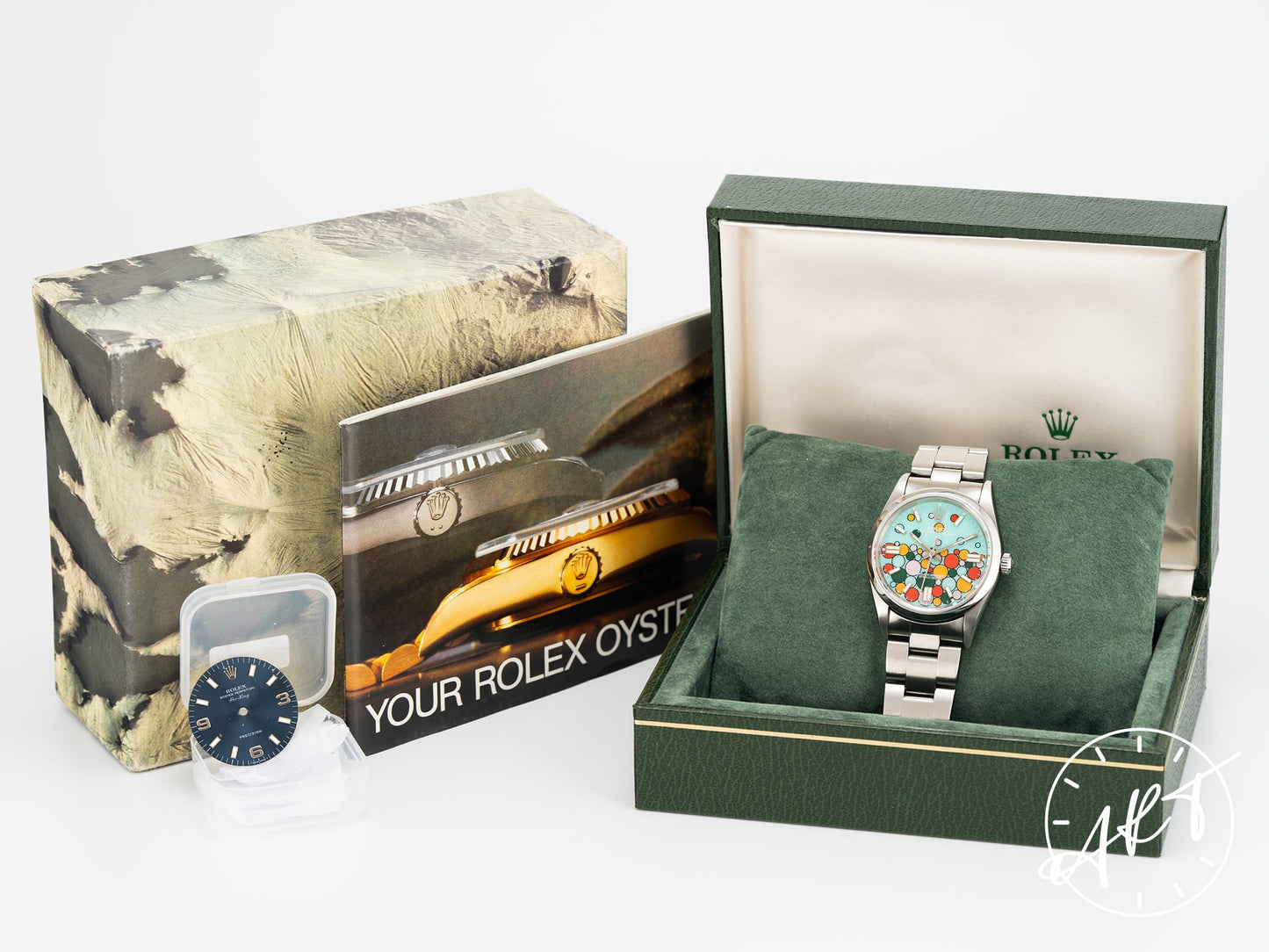 1996 Rolex Oyster Perpetual Air-King CUSTOM Celebration Dial Watch 14000 w/ Box