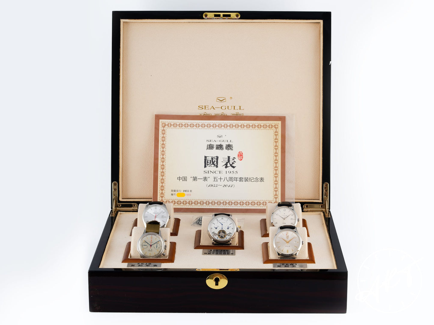 NEW Seagull Anniversary Set Silver Dial Stainless Steel Automatic Watch SET w/ Box & Paper