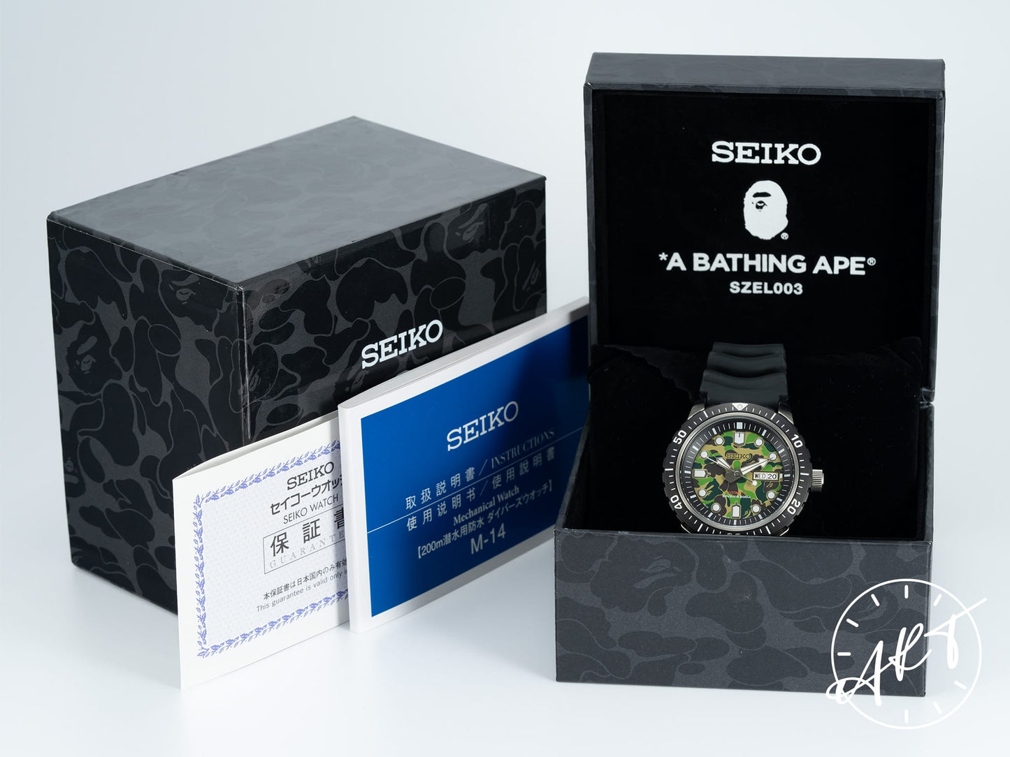 NEW Seiko X BAPE Day-Date Camouflage Dial JAPAN ONLY 999 Pcs Ltd Watch SZEL003 BP