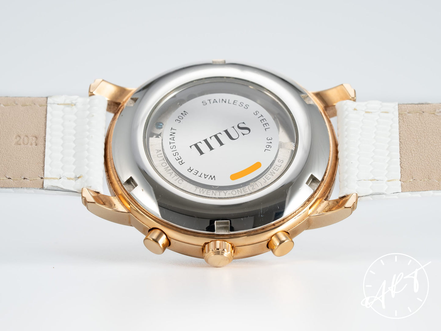 Titus Chronoscope Day-Date Mother of Pearl Dial Stainless Steel Automatic Watch