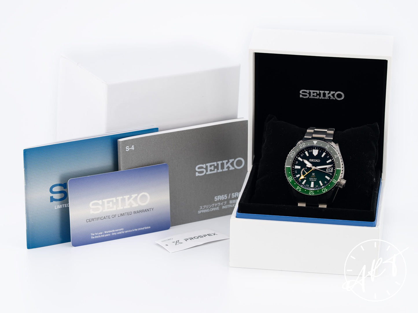 Seiko Prospex LX GMT Titanium Spring Drive US SE Diver Watch SNR053 BP
