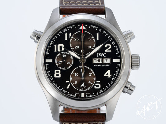 IWC Pilot's Double Chrono Antoine de Saint Exupery Watch IW371808 BP