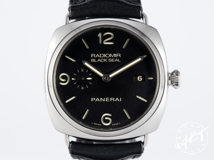 Panerai PAM 388 Radiomir Black Seal 3 Days Black Dial SS Auto Watch PAM00388 BP