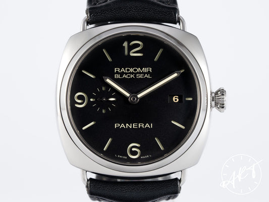Panerai PAM 388 Radiomir Black Seal 3 Days Black Dial SS Auto Watch PAM00388 BP