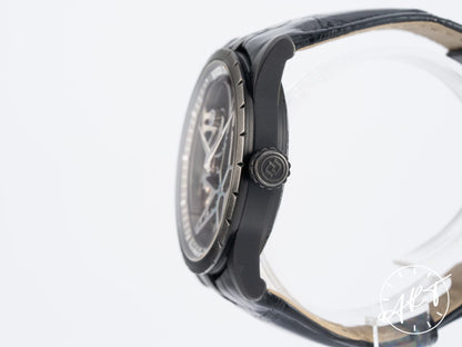 Roger Dubuis Excalibur 42 Skeleton Black Titanium Automatic Watch RDDBEX0473 w/ Box